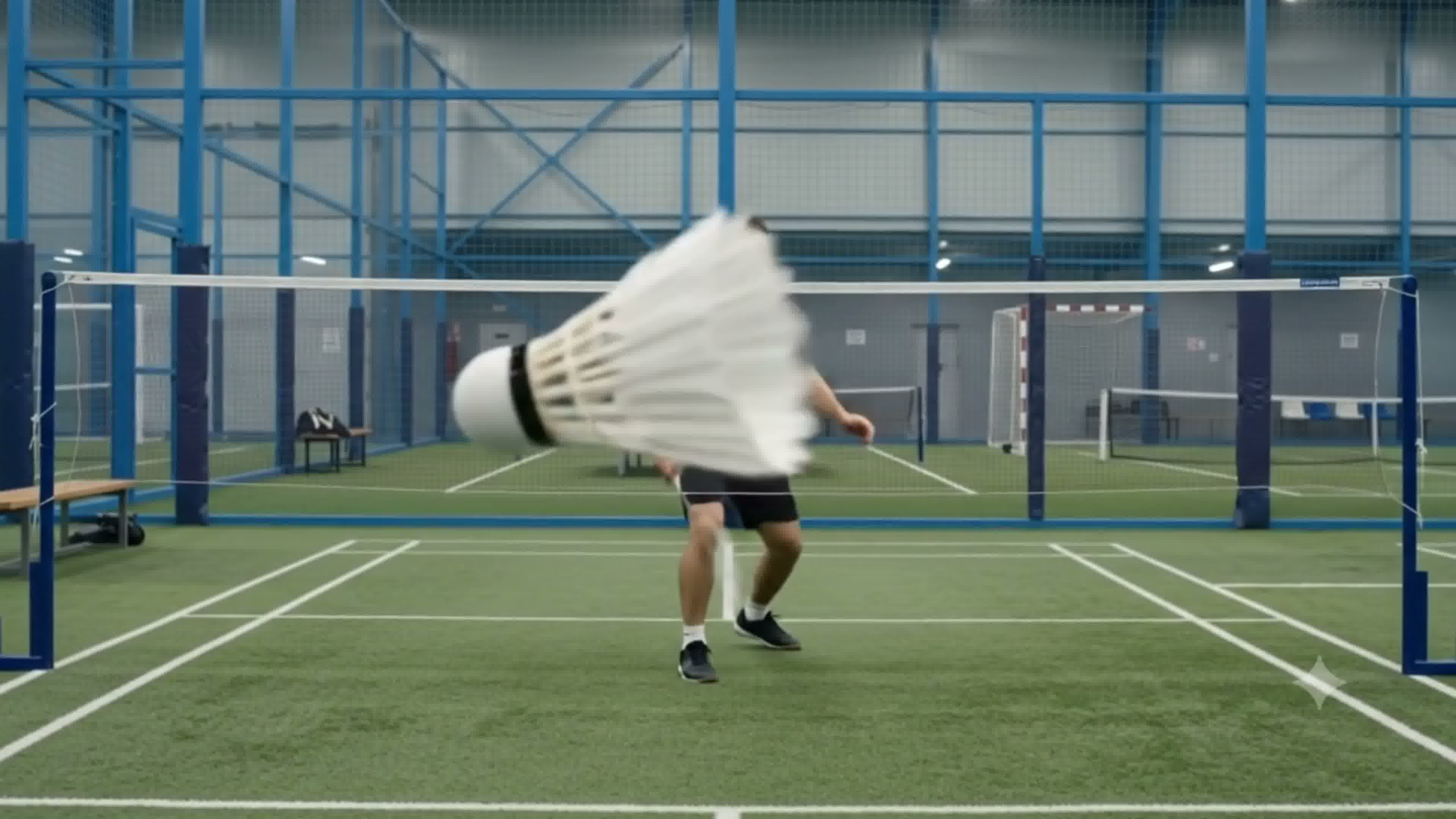 Badminton action at PLAYX
